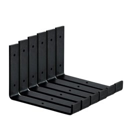 Kit com 6 Mão Francesa Invertida 20cm Prateleira Industrial - 1