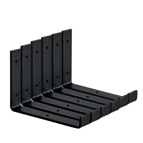 Kit com 6 Mão Francesa Invertida 20cm Prateleira Industrial