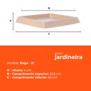 Ver imagem 3 de Prato para Vaso Quadrado Bege 21 Afort