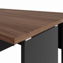 Ver imagem 6 de Mesa Escritório 4 Lugares 2,40m x 1,20m Pé Painel F5 Office Cor:Málaga com Preto