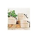 Ver imagem 6 de Kit 3 Cachepots com Detalhes em Couro e Ilhóses