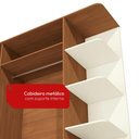 Ver imagem 3 de Armário Canela/Off White com 4 Portas e 5 Gavetas para Quarto - Kappesberg