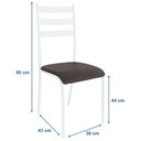 Ver imagem 2 de Kit 2 Cadeiras para Cozinha e Sala de Jantar 541.sli