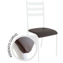Ver imagem 3 de Kit 2 Cadeiras para Cozinha e Sala de Jantar 541.Sli Preto/Marrom Cicap