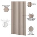 Ver imagem 4 de Painel Ripado de Madeira para Sala Quarto 89x183cm Bairon D03 Fendi - Lyam Decor