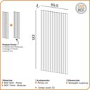 Ver imagem 5 de Painel Ripado de Madeira para Sala Quarto 89x183cm Bairon D03 Fendi - Lyam Decor