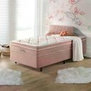 Ver imagem 1 de Colchão Solteiro de Molas Ensacadas Pillow Top Anjos  Eiffel Rosa 88x188x26cm