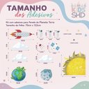 Ver imagem 3 de Adesivo de Parede Planeta Terra Decoração Infantil