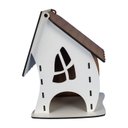 Ver imagem 1 de Luminária Abajur de Mesa Casinha Madeira G9 Decoração 18CM