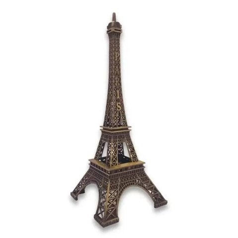 Torre Eiffel Paris Enfeite Miniatura Decoração de Metal 32cm