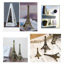 Ver imagem 4 de Torre Eiffel Paris Enfeite Miniatura Decoração de Metal 32cm