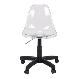 Cadeira Eames Transparente Office Preto - 5