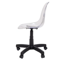 Cadeira Eames Transparente Office Preto - 3