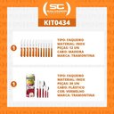 Ver imagem 2 de Kit - Jogo de Churrasco Inox 12 Peças Dynamic + 1 Faqueiro Vermelho 30pç - Tramontina