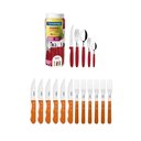 Ver imagem 3 de Kit - Jogo de Churrasco Inox 12 Peças Dynamic + 1 Faqueiro Vermelho 30pç - Tramontina