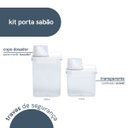 Ver imagem 3 de Kit com 2 Porta Sabão em Pó com Copo Dosador e Travas - Oikos