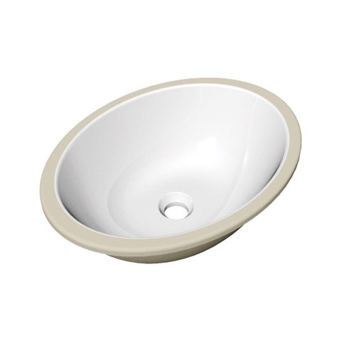 Cuba de Embutir Oval 48x37cm Branca Lorenzetti