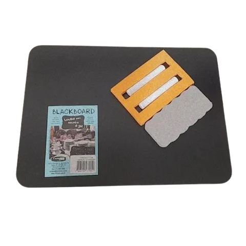 Lousa Infantil Blackboard 30×22 Cm - Acompanha Giz e Apagador / Pacote com 3 Unidades