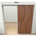 Ver imagem 6 de Suporte Para Porta de Correr 7x200cm com Batente Master TOP Rodinato
