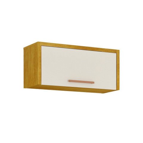 Nicho Organizador c/ Porta para Cozinha Donna Cinamomo/Off White