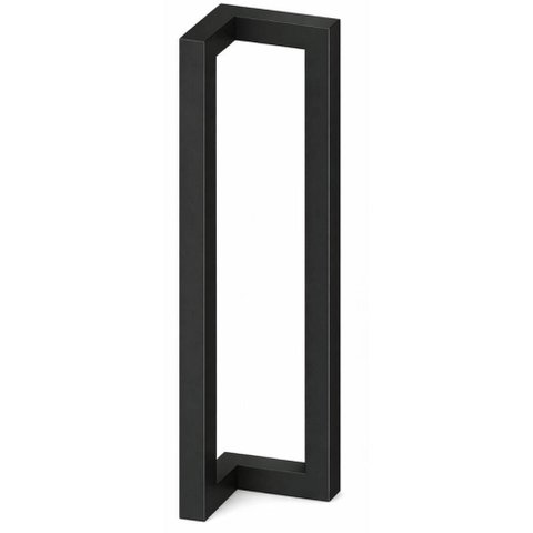 Pé de Mesa de Jantar Industrial 17,5x17,5x73cm Aço Carbono Preto Ambiente Interno Evidence