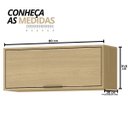 Ver imagem 2 de Módulo de Cozinha Aéreo Gabinete 1 Porta - Glória Castanho