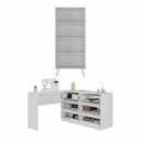 Ver imagem 5 de Kit Mesa para Máquina de Costura com 6 Gavetas e Estante Retrô Multimóveis MP6108 Branco