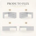 Ver imagem 6 de Kit Mesa para Máquina de Costura com 6 Gavetas e Estante Retrô Multimóveis MP6108 Branco