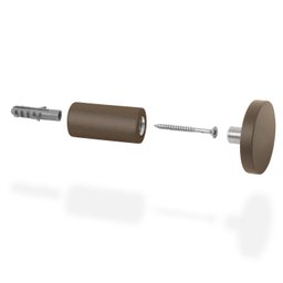 Pendurador Gancho Multiuso Marrom 6 Cm - 1