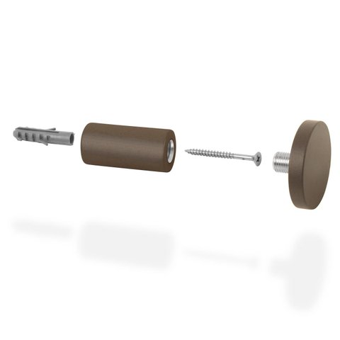 Pendurador Gancho Multiuso Marrom 6 Cm