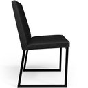 Ver imagem 7 de Cadeira para Sala de Jantar Base Aço Industrial Preto Dafne L02 Couríssimo Preto - Lyam Decor