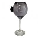 Ver imagem 4 de Taça Pomba Gira com Rosa Negra 20 cm Vidro 400 ml