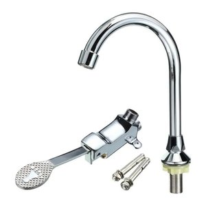 Torneira Valvula Pedal Acionamento Pes Sem Maos Pia Hospital Laboratorio Medico Banheiro Cozinha
