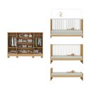 Ver imagem 5 de Berço 3 em 1 para Colchão 130x60cm com Cômoda 2 Portas 4 Gavetas Nina Multimóveis Mp4764