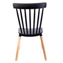 Ver imagem 4 de Cadeira Windsor Preta - Base Madeira Natural