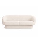 Ver imagem 5 de Sofá Solis 3 Lugares 230cm Bouclé Off White - Sallar Home