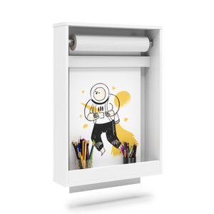 Lousa Infantil Branca para Desenho com Rolo de Papel