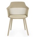 Ver imagem 4 de Conjunto de Jantar Mesa Eiffel 120cm Preto + 4 Cadeiras Marcela Nude