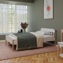 Ver imagem 4 de Cama Infantil Solteiro Arredus em Madeira Maciça/MDF Branco/Marrom