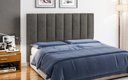 Ver imagem 1 de Cabeceira Estofada Cama Box Solteiro 0,90 Sevilha para Quarto em Suede Cinza - Larbelle