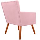 Ver imagem 3 de Kit 2 Poltrona Decorativa Miami Rosê para Sala de Estar Recepção