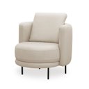 Ver imagem 4 de Poltrona Decorativa Leroy Fixa Moderna em Couro