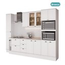 Ver imagem 2 de Cozinha Completa com Balcão Milla Mia Vita 11 Portas 5 Gavetas MDF Branco Móveis Carraro