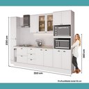 Ver imagem 4 de Cozinha Completa com Balcão Milla Mia Vita 11 Portas 5 Gavetas MDF Branco Móveis Carraro