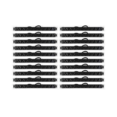 Kit com 20 Réguas para Rack 19" 10 Tomadas - Ipec