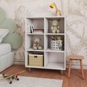Ver imagem 5 de Comoda Infantil Mini Guarda Brinquedos Colmeia 6 Nichos Branco