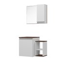 Ver imagem 2 de CONJUNTO ARMARIO ITALIA PARA BANHEIRO SEM CUBA NOGAL EBANO