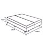 Cama Box Baú Queen Bipartido King Design Sintético Branco 158x198x41 - 4