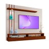 Painel Moderno Para Tv 55 Polegadas Off White Canela Carmolar - 2