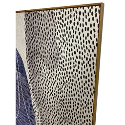 Quadro Decorativo Petalas Texturizadas Azul Tela&Quadro - 2